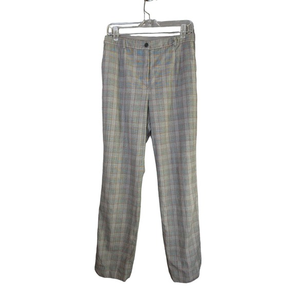 Pendleton Pants - Pendleton Pants Womens 10‎ Gray Plaid Wool Elastic Waist Lined
